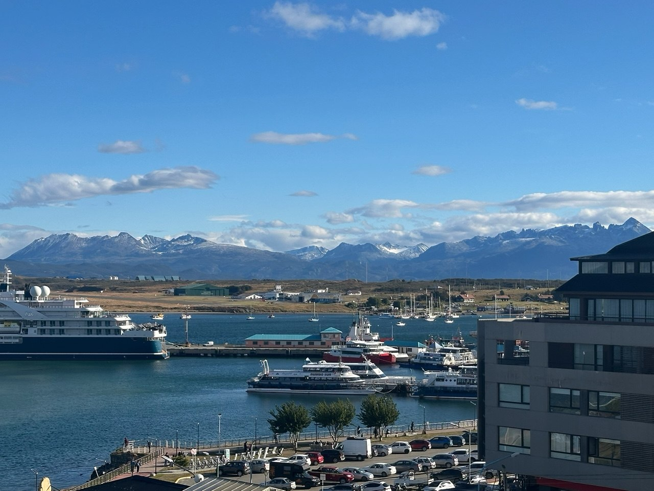 Ushuaia harbor and the Beagle Channel