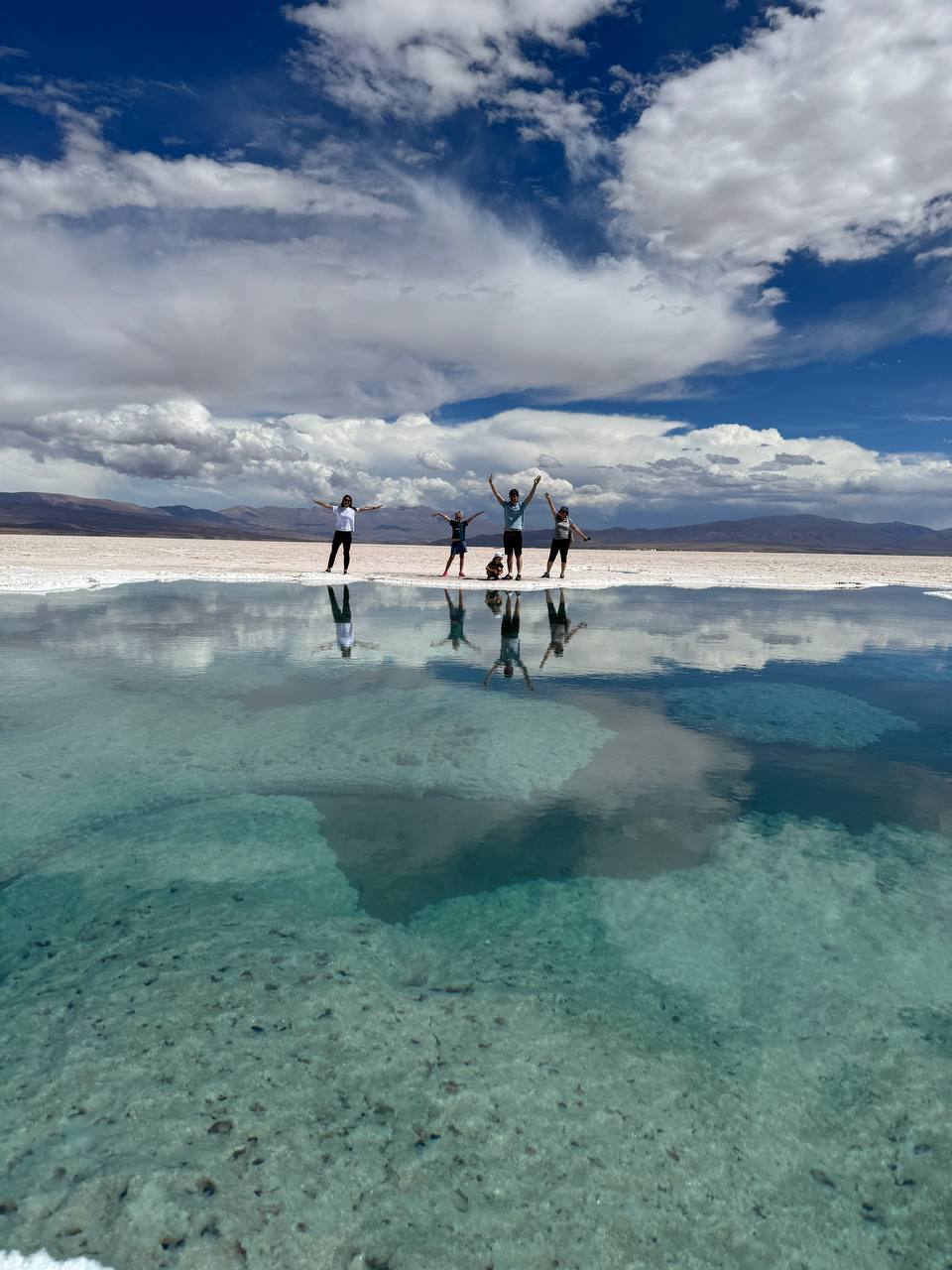 Our group at the Salinas Grandes salt lagoon
