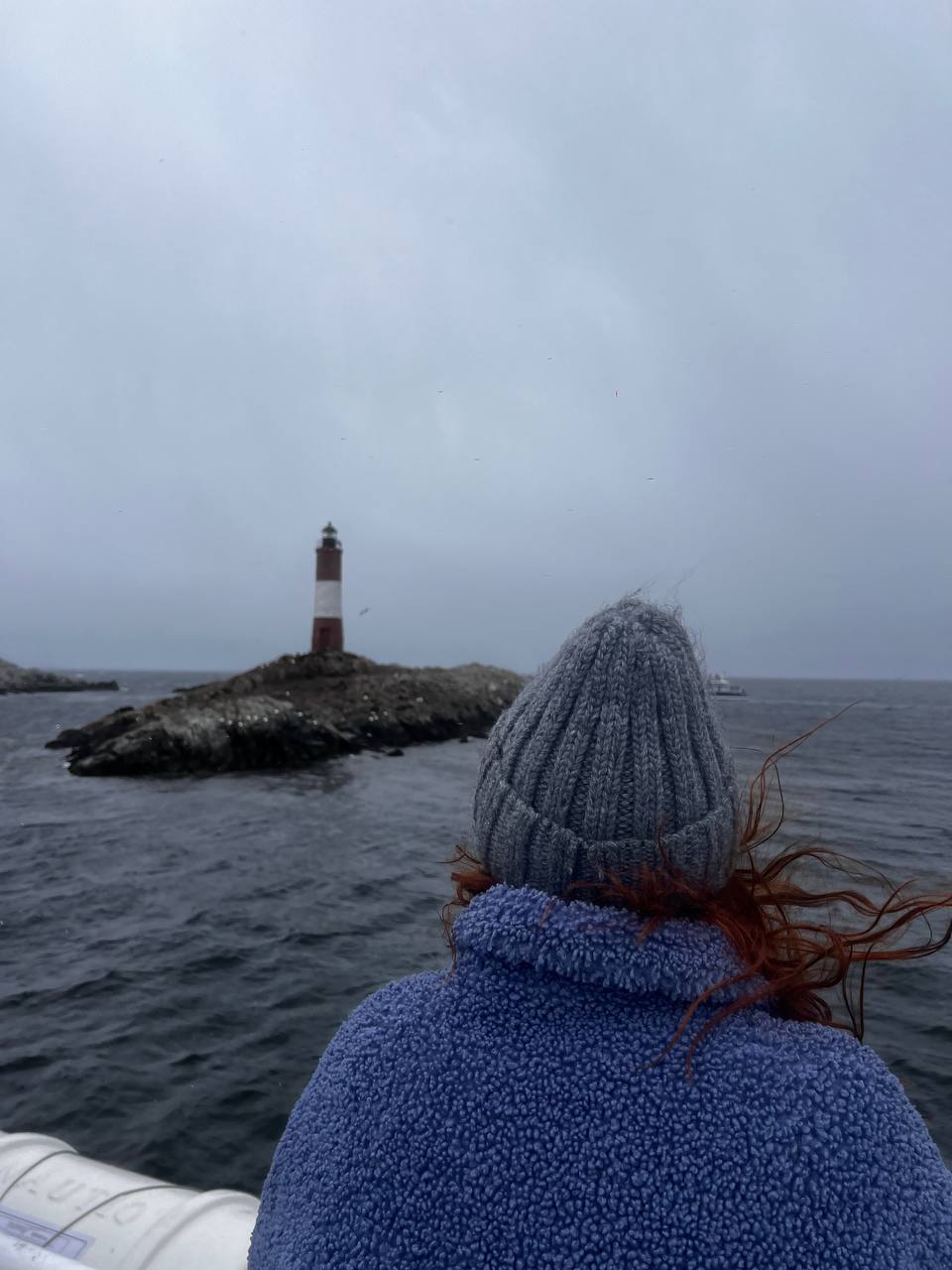 Ushuaia lighthouse on the Beagle Channel